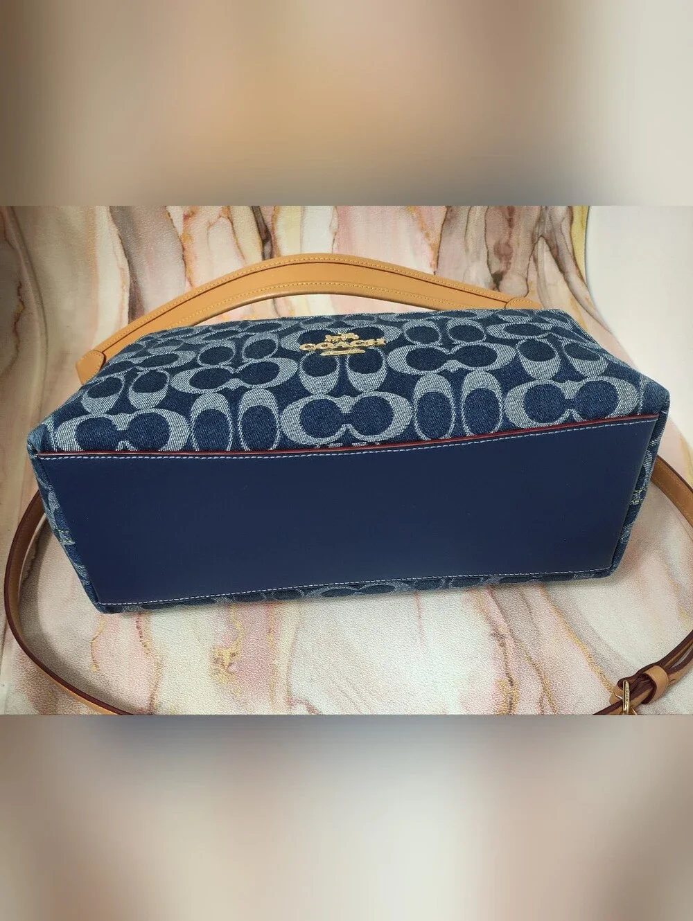 Coach CY702 Laurel Shoulder Bag in Signature Denim - Picture 7 of 16